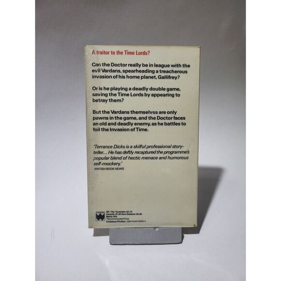 Doctor Who and the Invasion of Time Terrance Dicks Paperback Target Book 35 - Picture 2 of 2